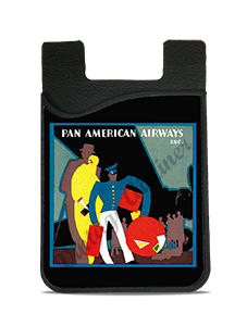 Pan American World Airways 1950's Vintage Bag Sticker Card Caddy