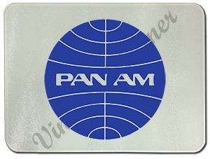 Pan Am Logo Glass Cutting Board