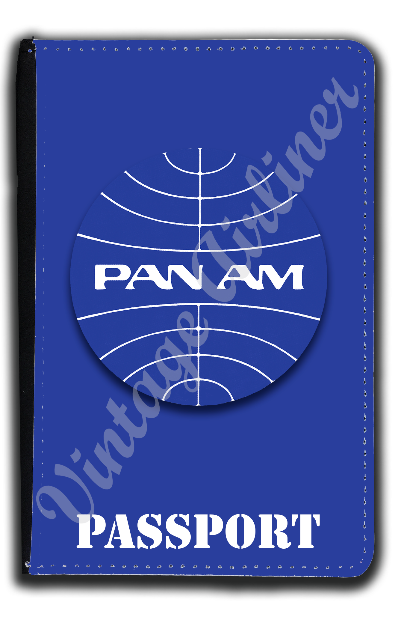 Pan Am Globe Logo Passport Case
