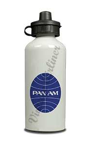 Pan American World Airways Blue Logo Aluminum Water Bottle
