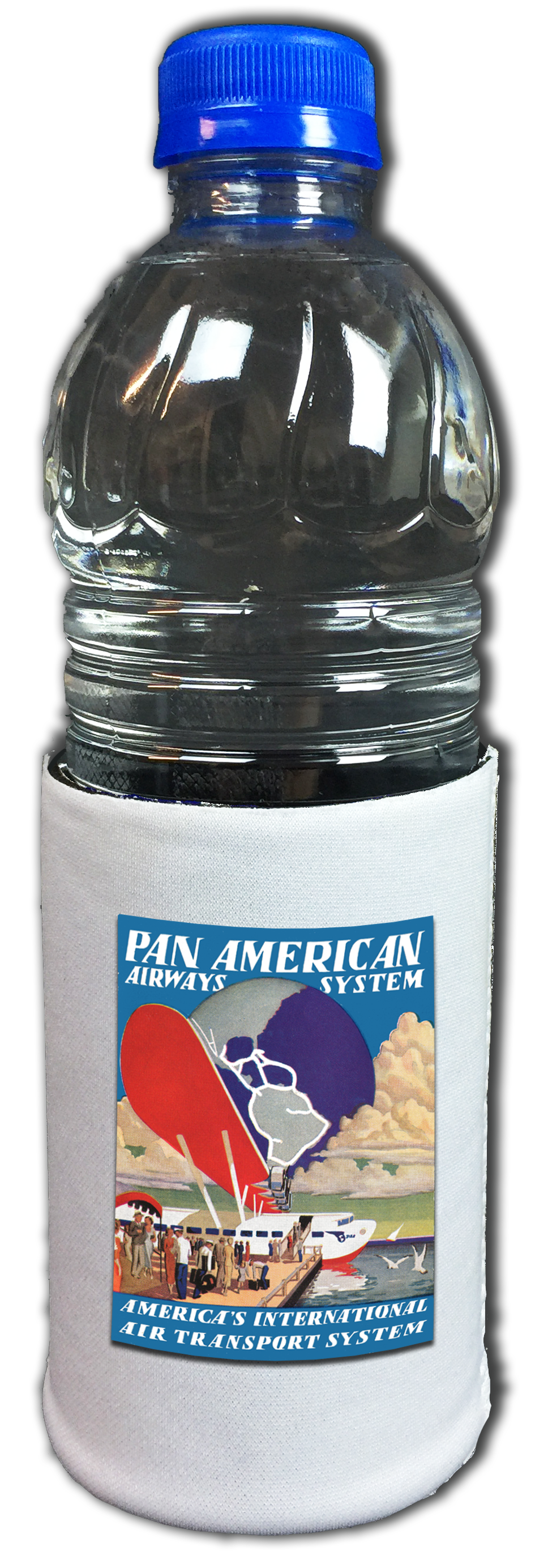 Pan American World Airways Old Vintage Bag Sticker Beverage Wrap