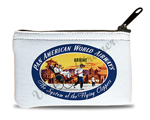 Pan American World Airways Orient Bag Sticker Rectangular Coin Purse