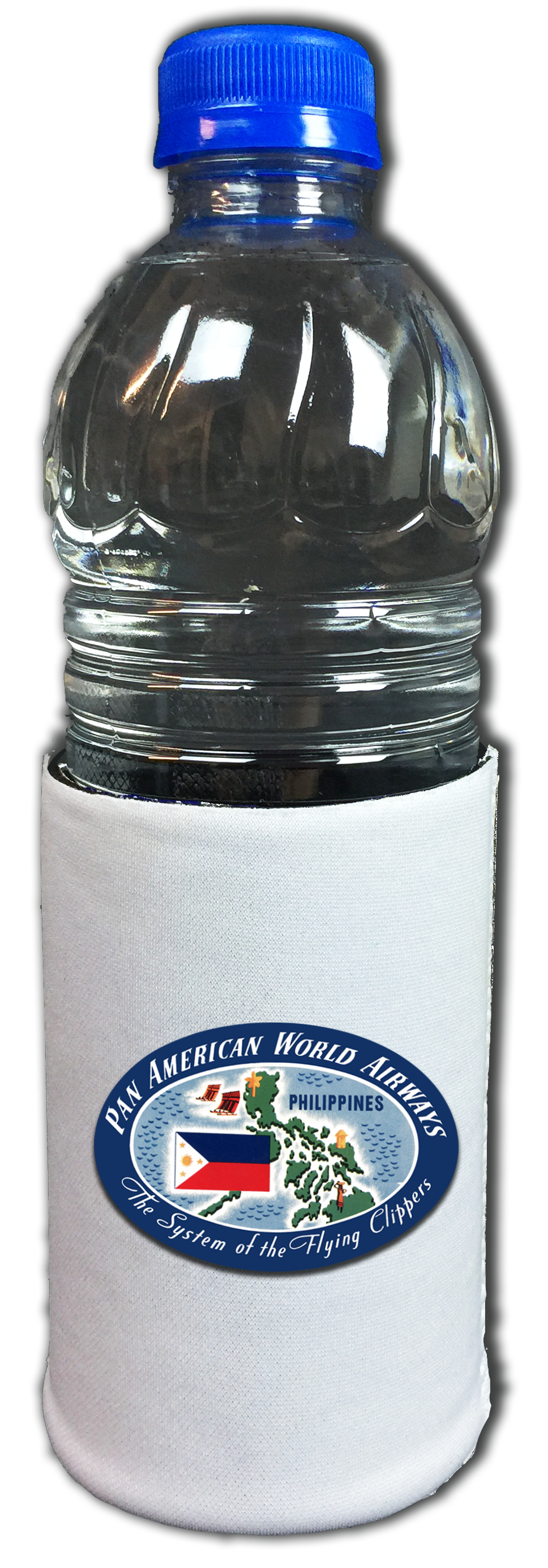 Pan American World Airways Philippines Vintage Bag Sticker Beverage Wrap