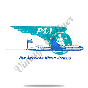 Pan American World Airways Bag Sticker Round Sandstone Coaster
