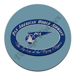 Pan Am 1930's Vintage Round Mousepad