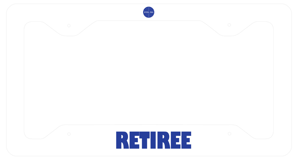 Pan Am Logo Only - Retiree - License Plate Frame