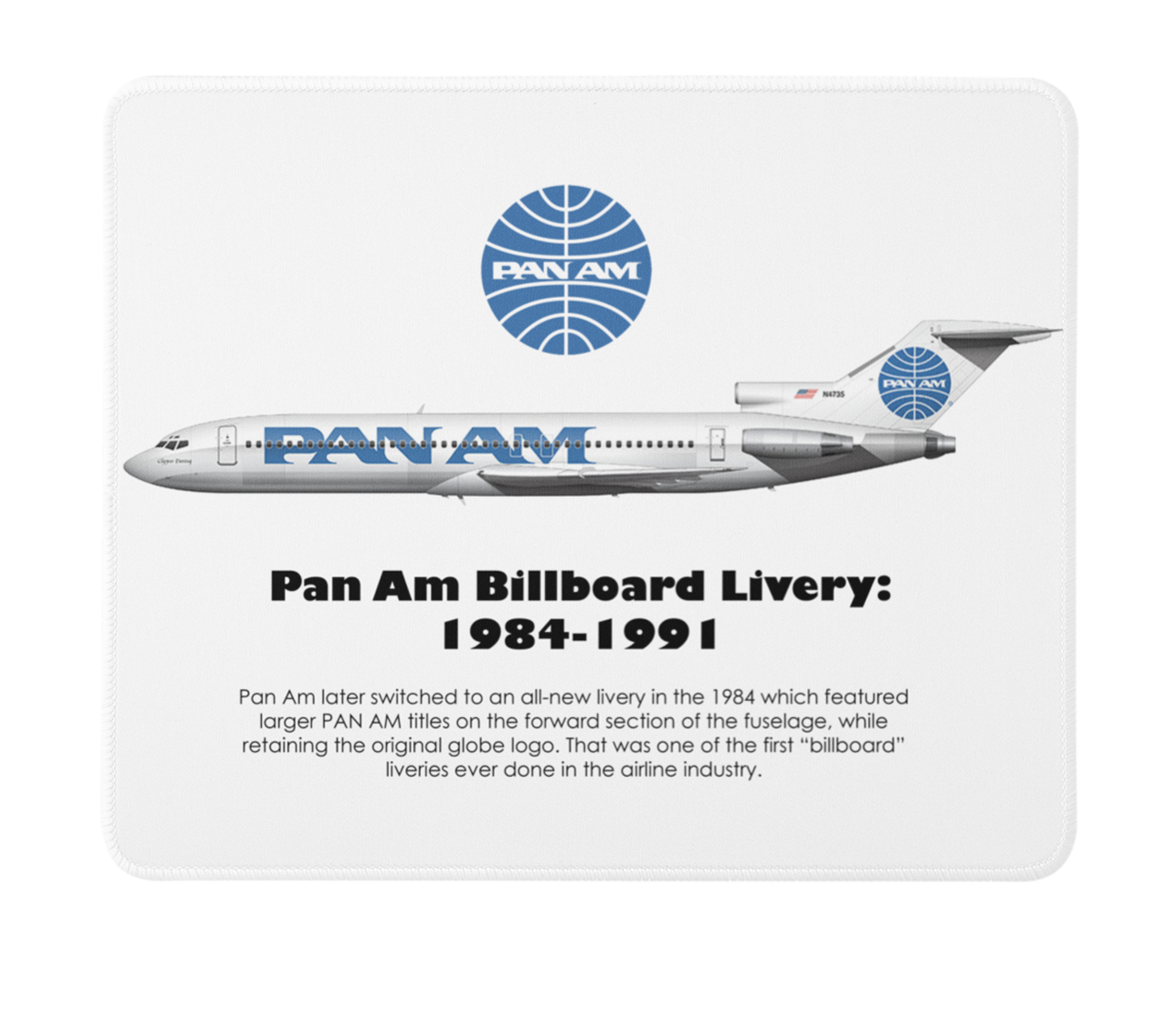Pan American Billboard Livery: 1984-1991 Mousepad