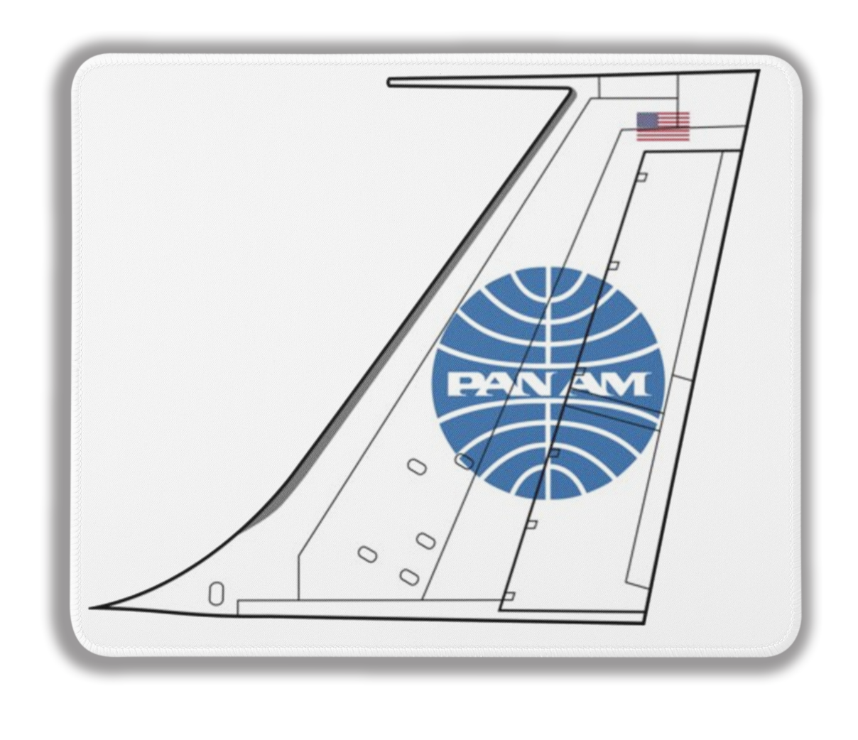Pan Am Livery Airplane Tail Mousepad