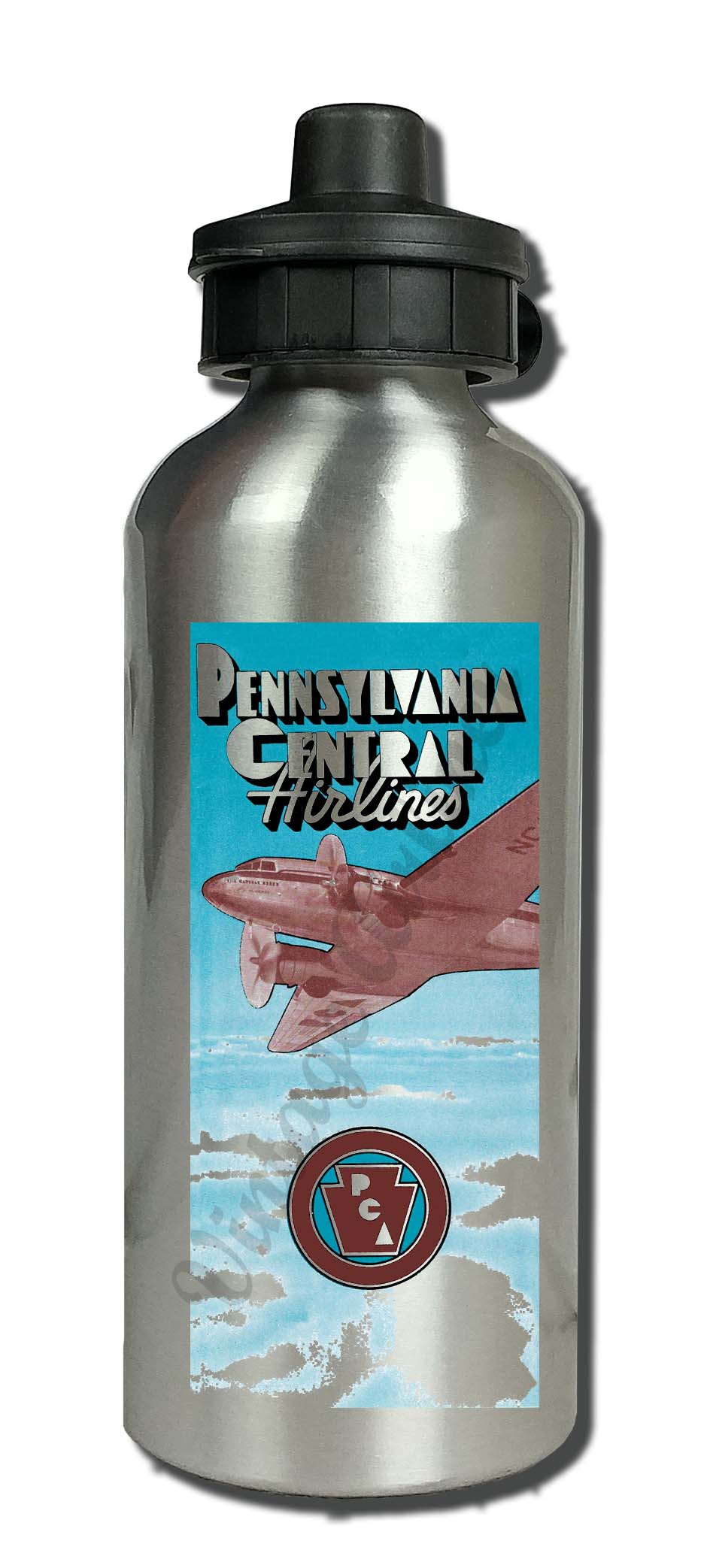 Pennsylvania Central Airlines Aluminum Water Bottle