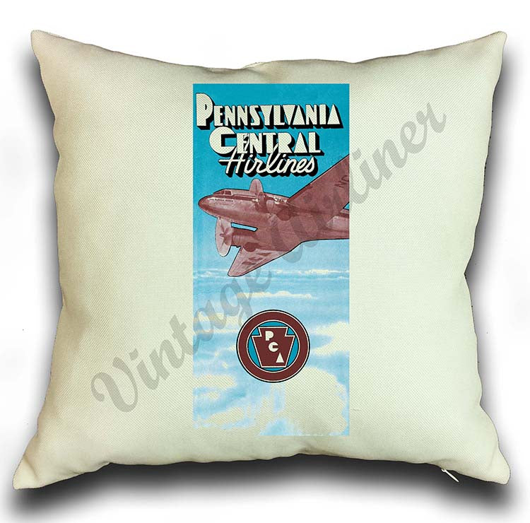 Pennsylvania Central Airlines Pillow Case Cover