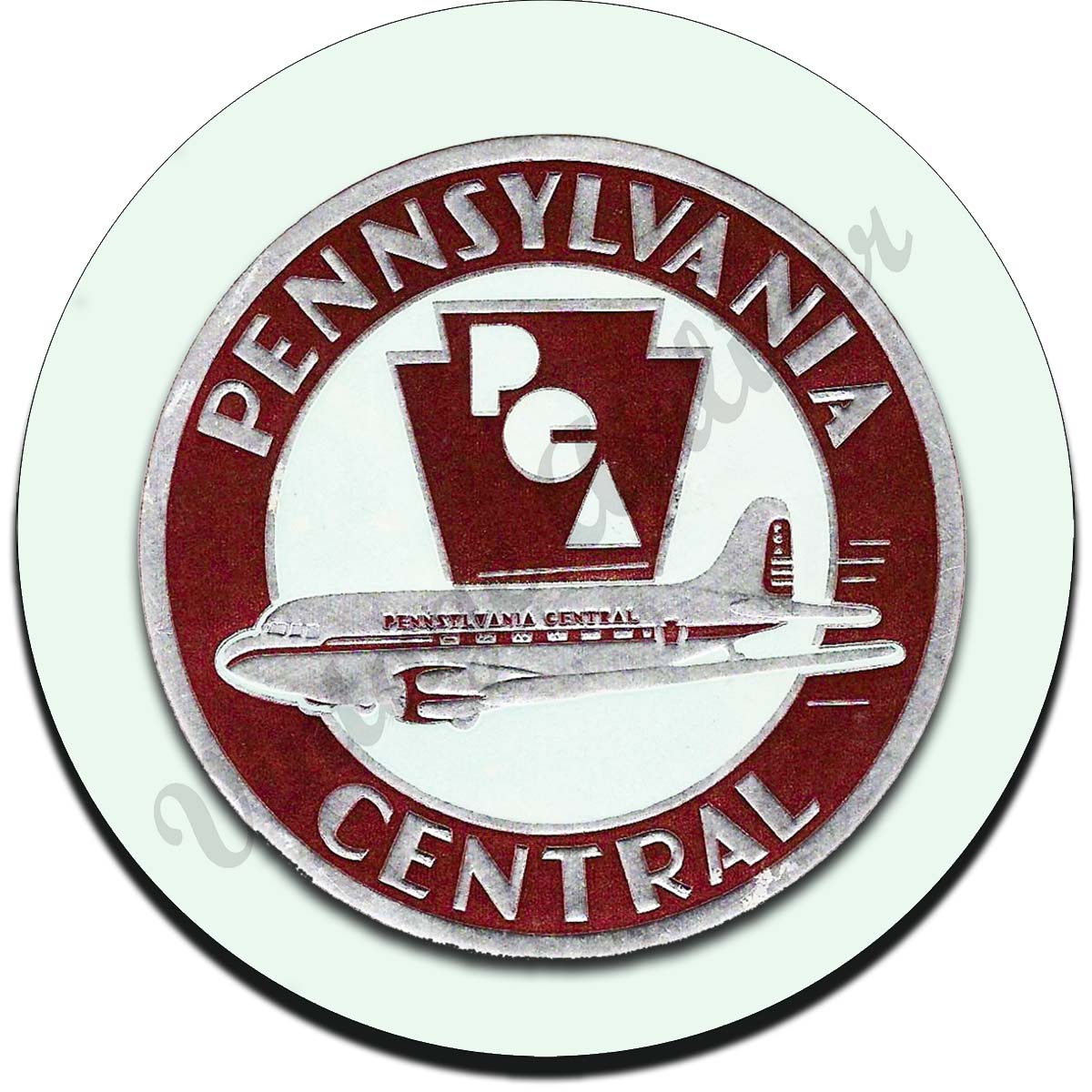 Pennsylvania Central Airlines Vintage Sandstone Coaster