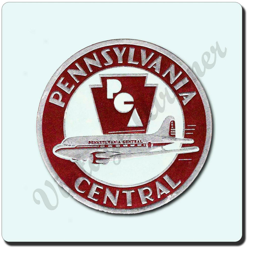 Pennsylvania Central Airlines Vintage Sandstone Coaster