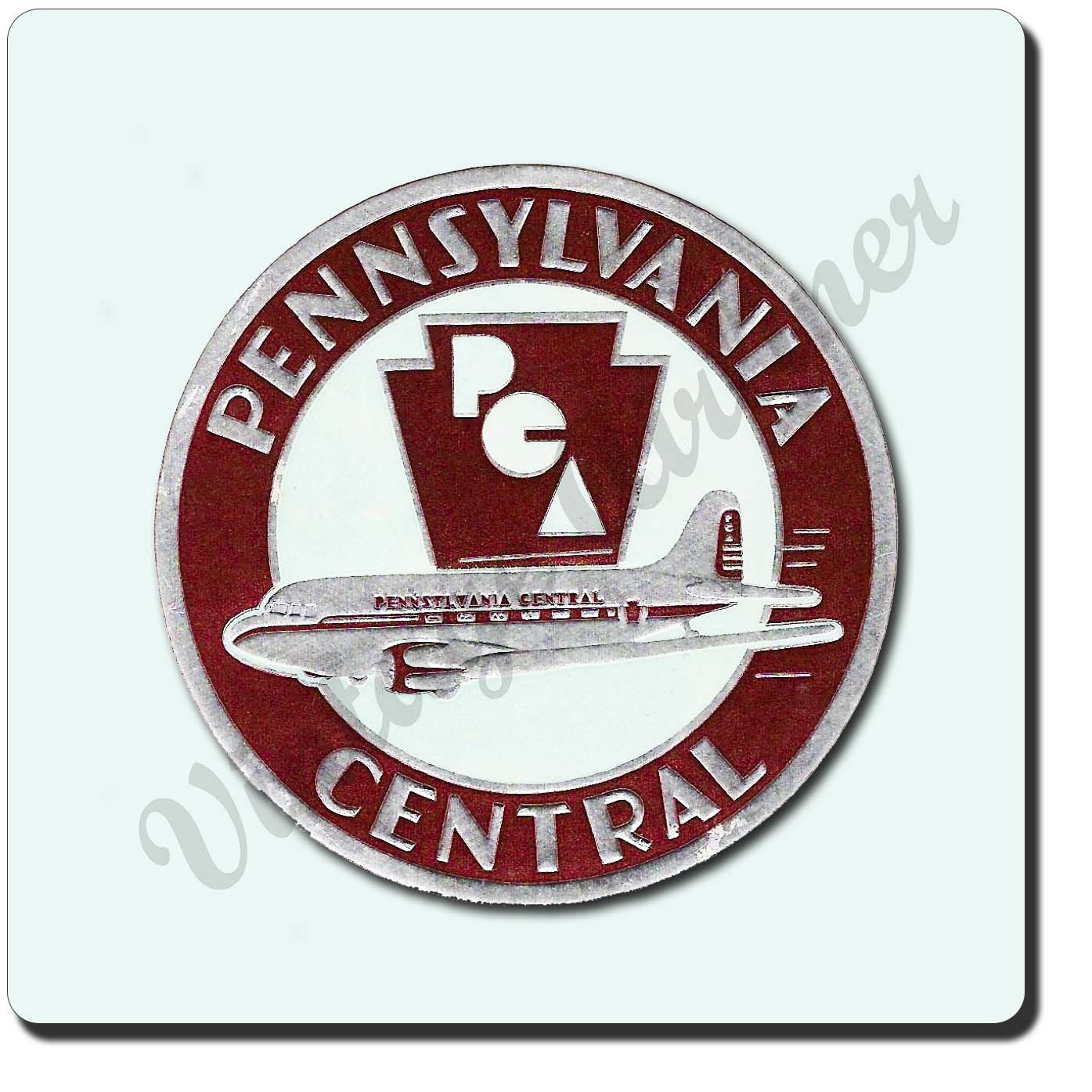 Pennsylvania Central Airlines Vintage Sandstone Coaster