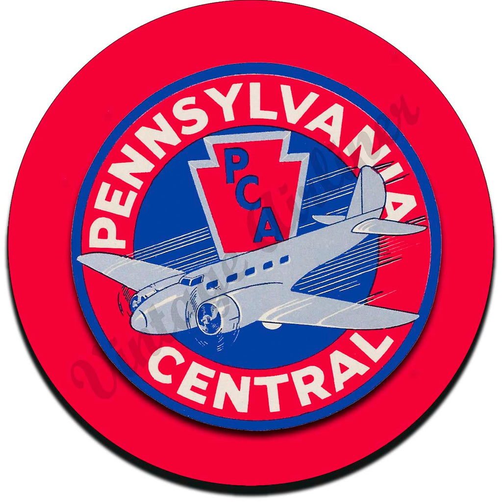 Pennsylvania Central Airlines Vintage Sandstone Coaster