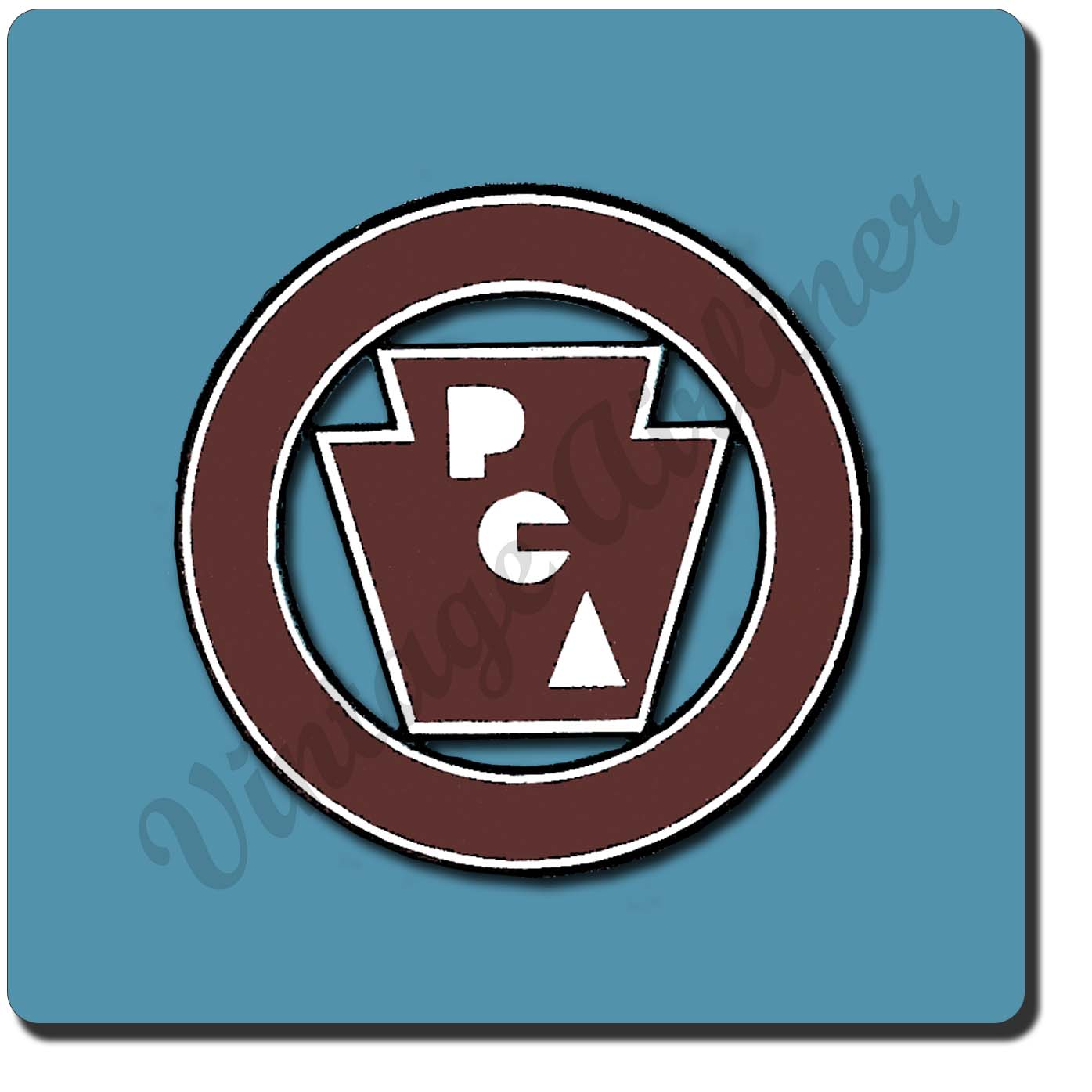 Pennsylvania Central Airlines Vintage Sandstone Coaster