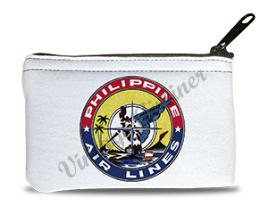 Philippine Air Lines 1950's Vintage Bag Sticker Rectangular Coin Purse