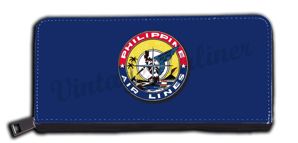 Philippines Airlines 1950's Vintage Bag Sticker Wallet