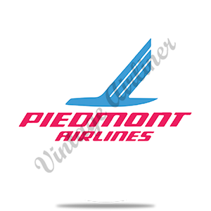 Piedmont Airlines Logo Bag Sticker Round Sandstone Coaster