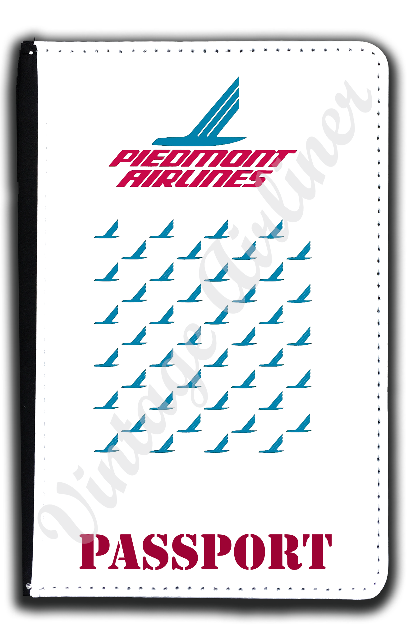 Piedmont Airlines 1980's Timetable Passport Case