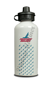 Piedmont Airlines Speedbird Timetable Aluminum Water Bottle