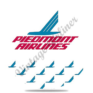 Piedmont Speedbird Logo Round Sandstone Coaster