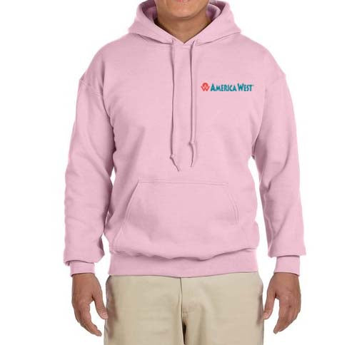 America West First Logo Hooded Sweatshirt Embroidered