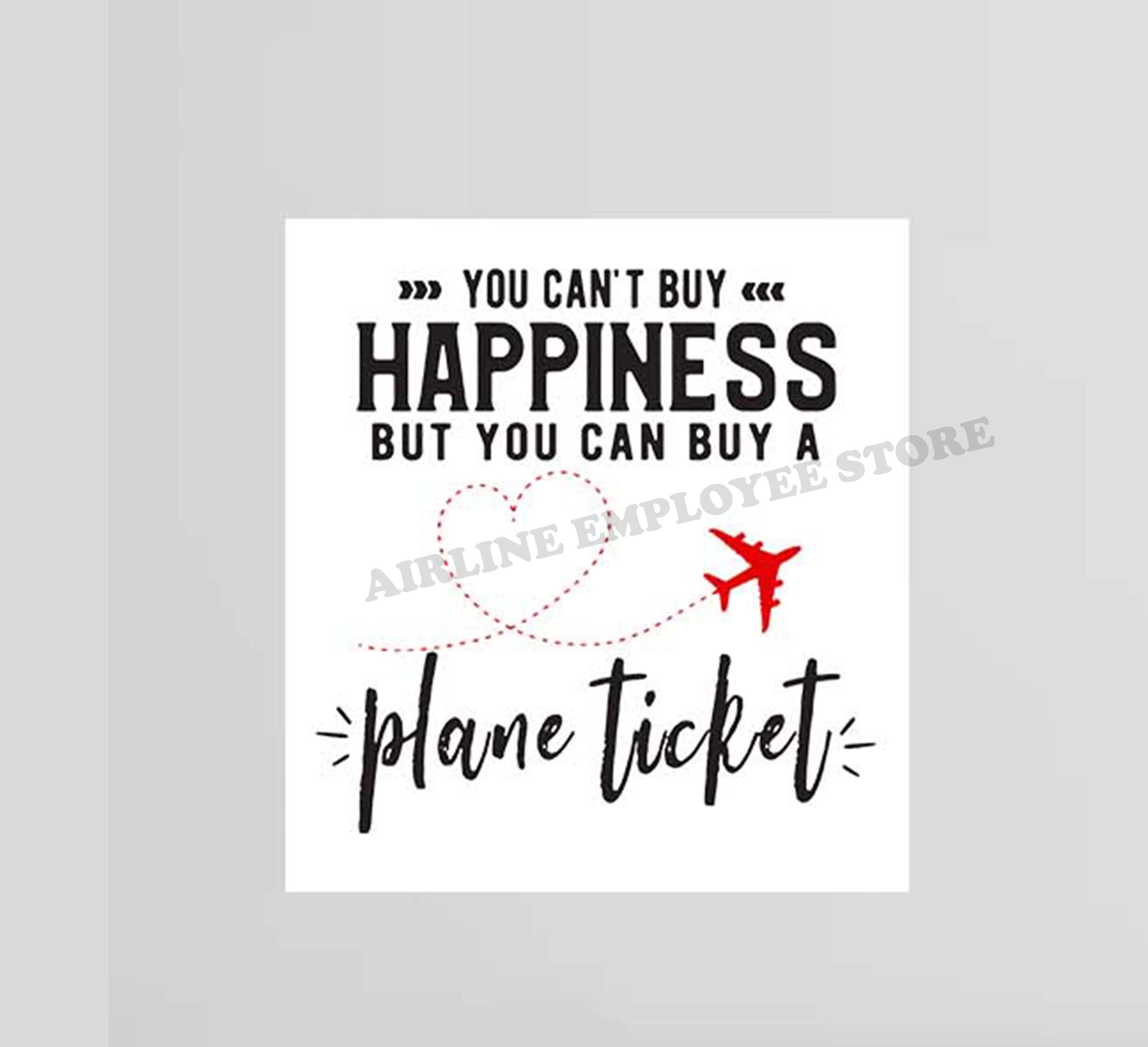 Buy A Plane Ticket Decal Stickers