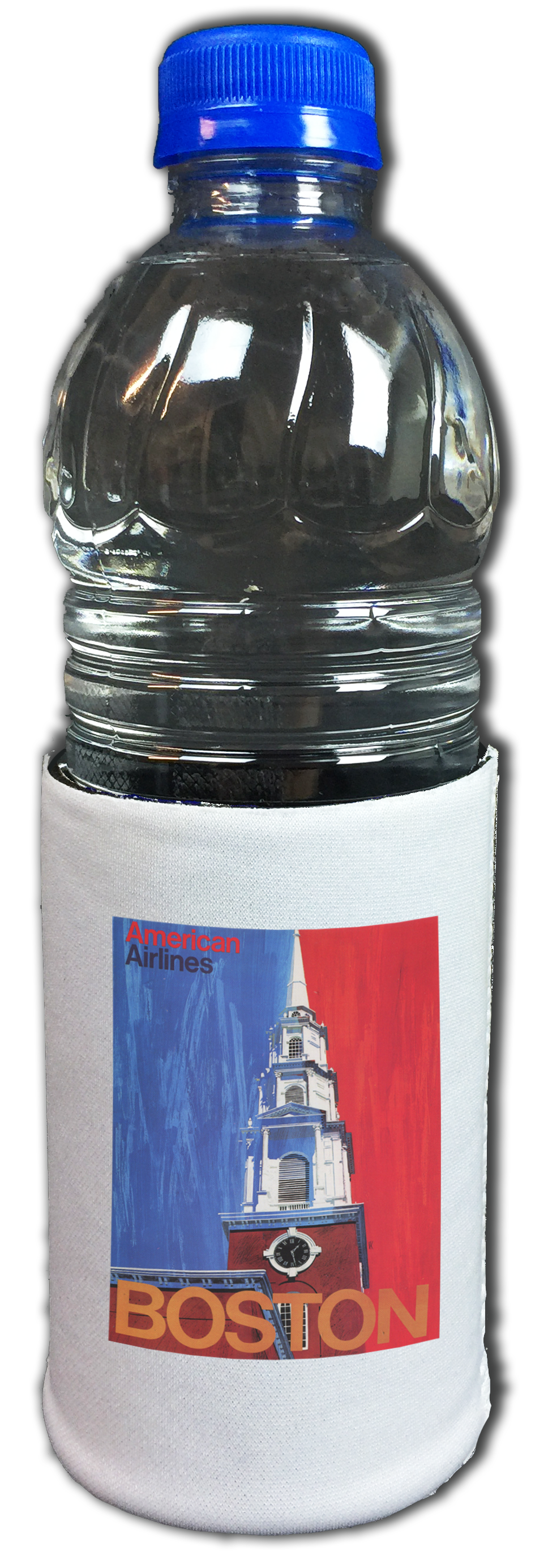 AA Boston Travel Poster Bag Sticker Beverage Wrap