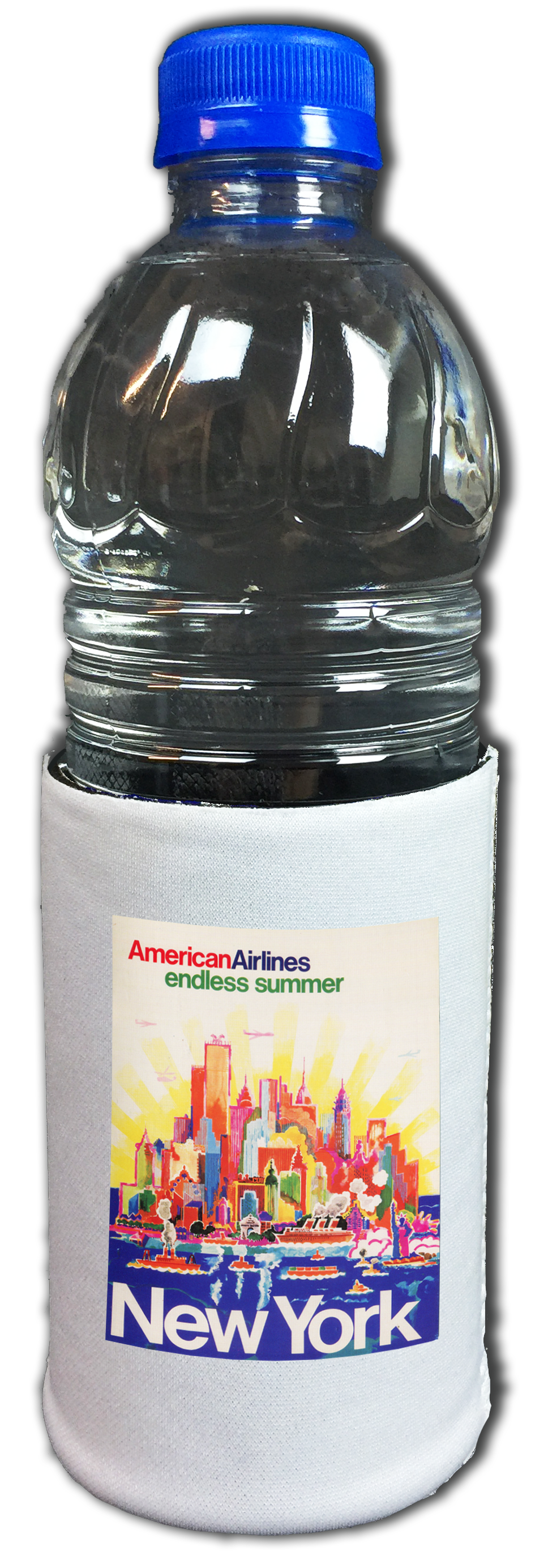 AA New York City Travel Poster Bag Sticker Beverage Wrap