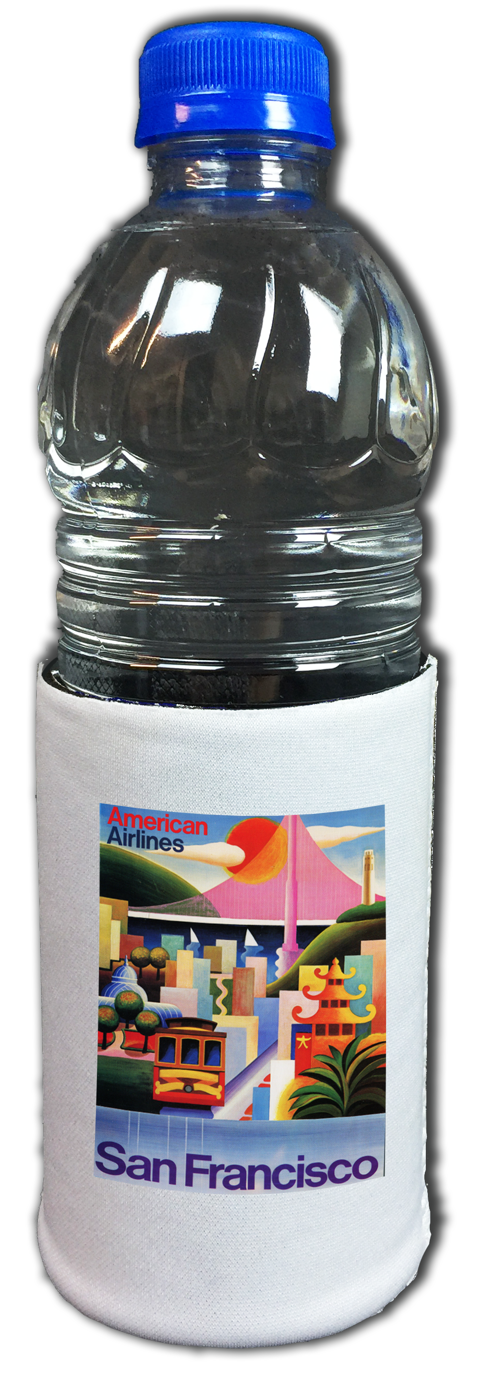 AA San Francisco Travel Poster Bag Sticker Beverage Wrap