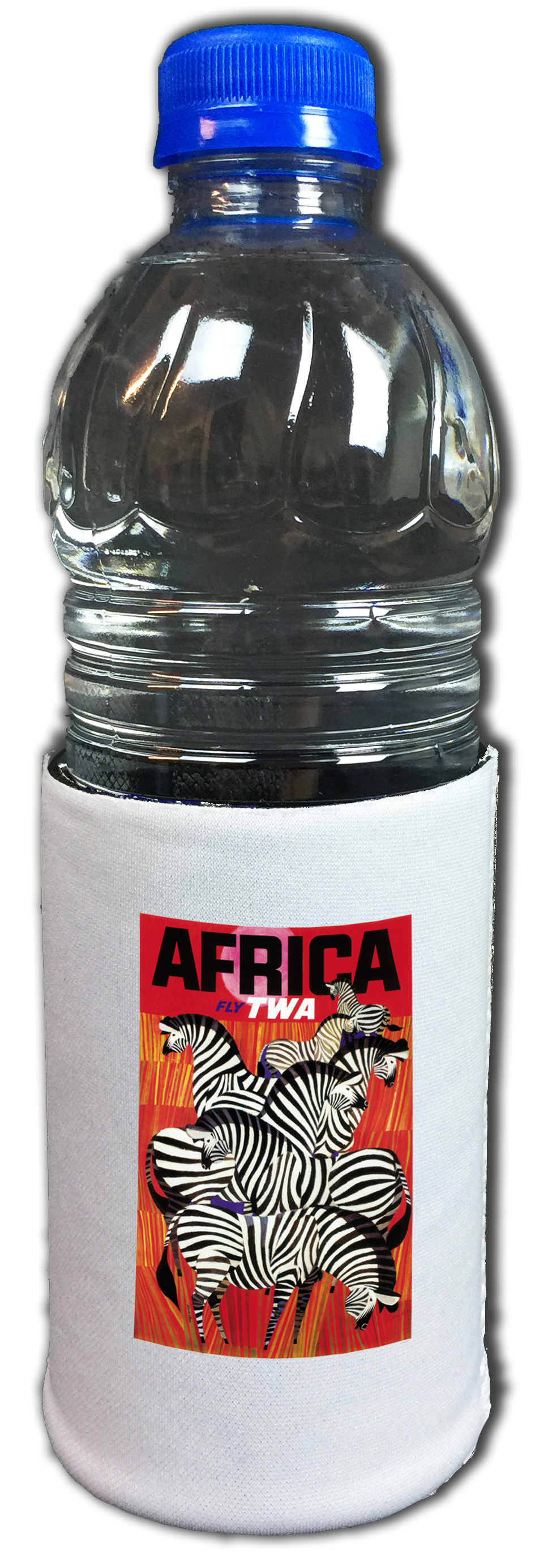 TWA Africa Travel Poster Bag Sticker Beverage Wrap
