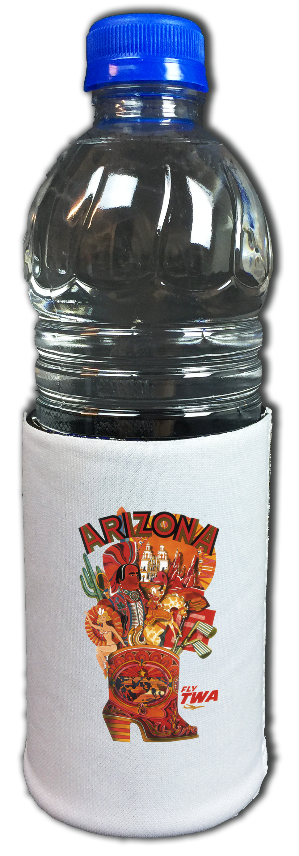 TWA Arizona Travel Poster Bag Sticker Beverage Wrap