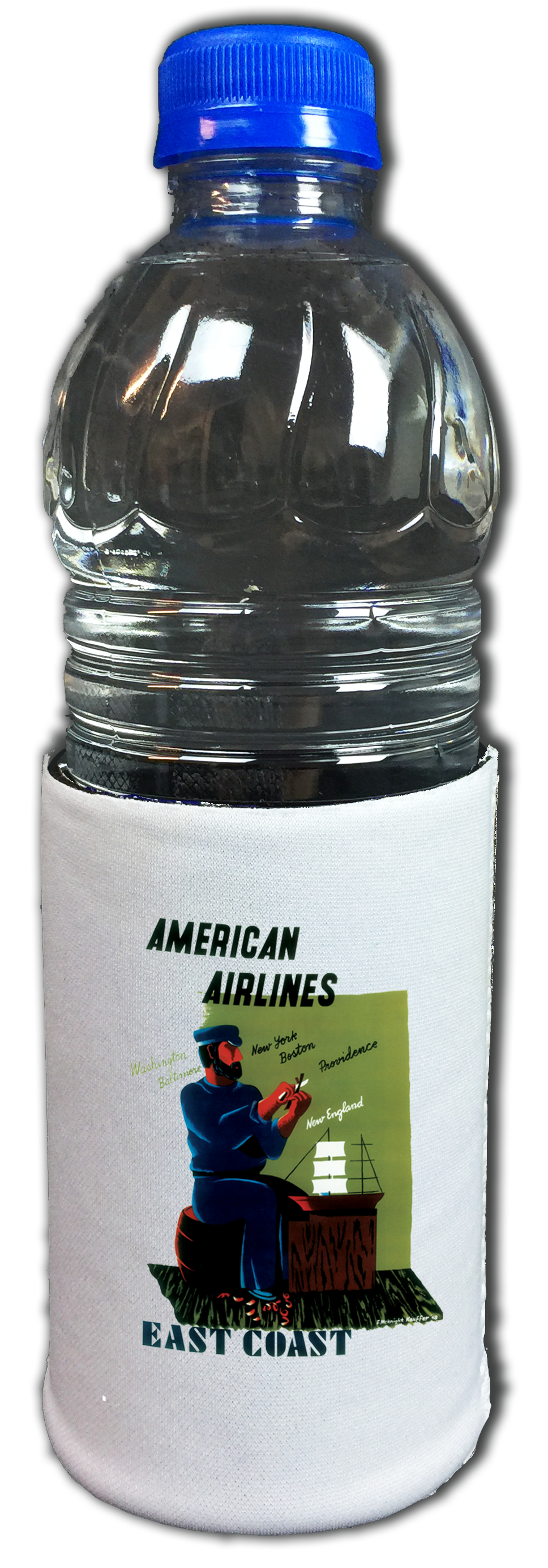 East Coast American Airlines Original Travel Poster Beverage Wrap