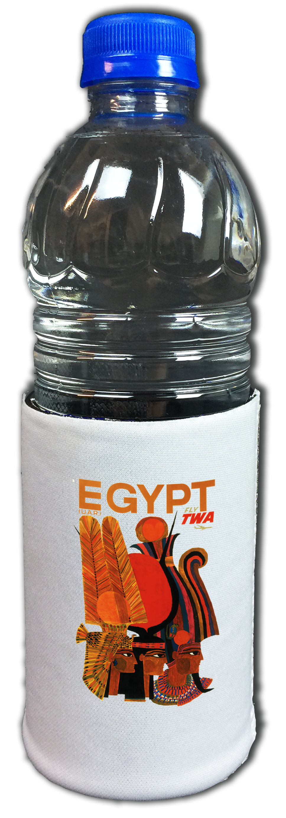 TWA Egypt Travel Poster Bag Sticker Beverage Wrap