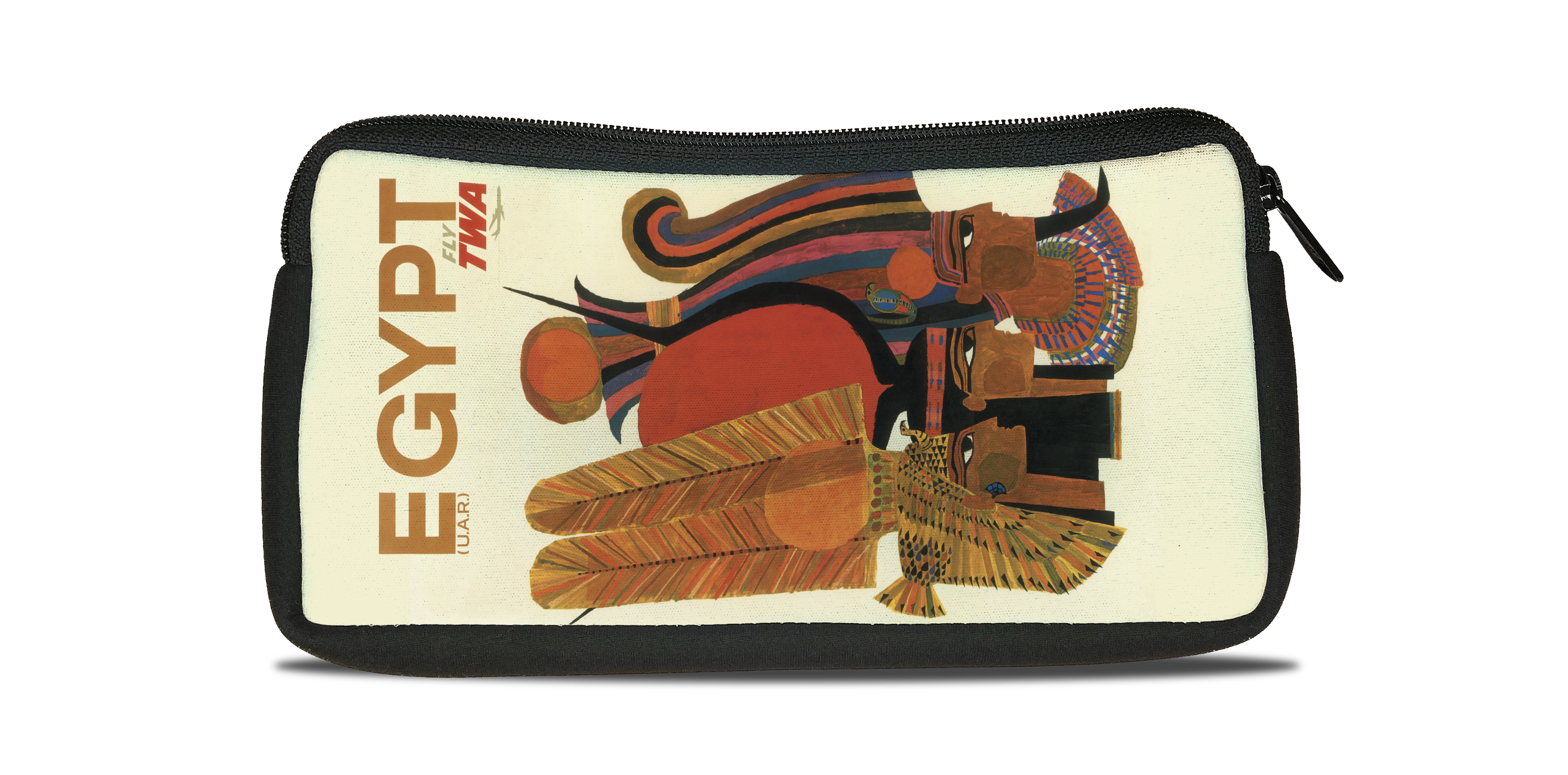 TWA Egypt Travel Poster Bag Sticker Travel Pouch
