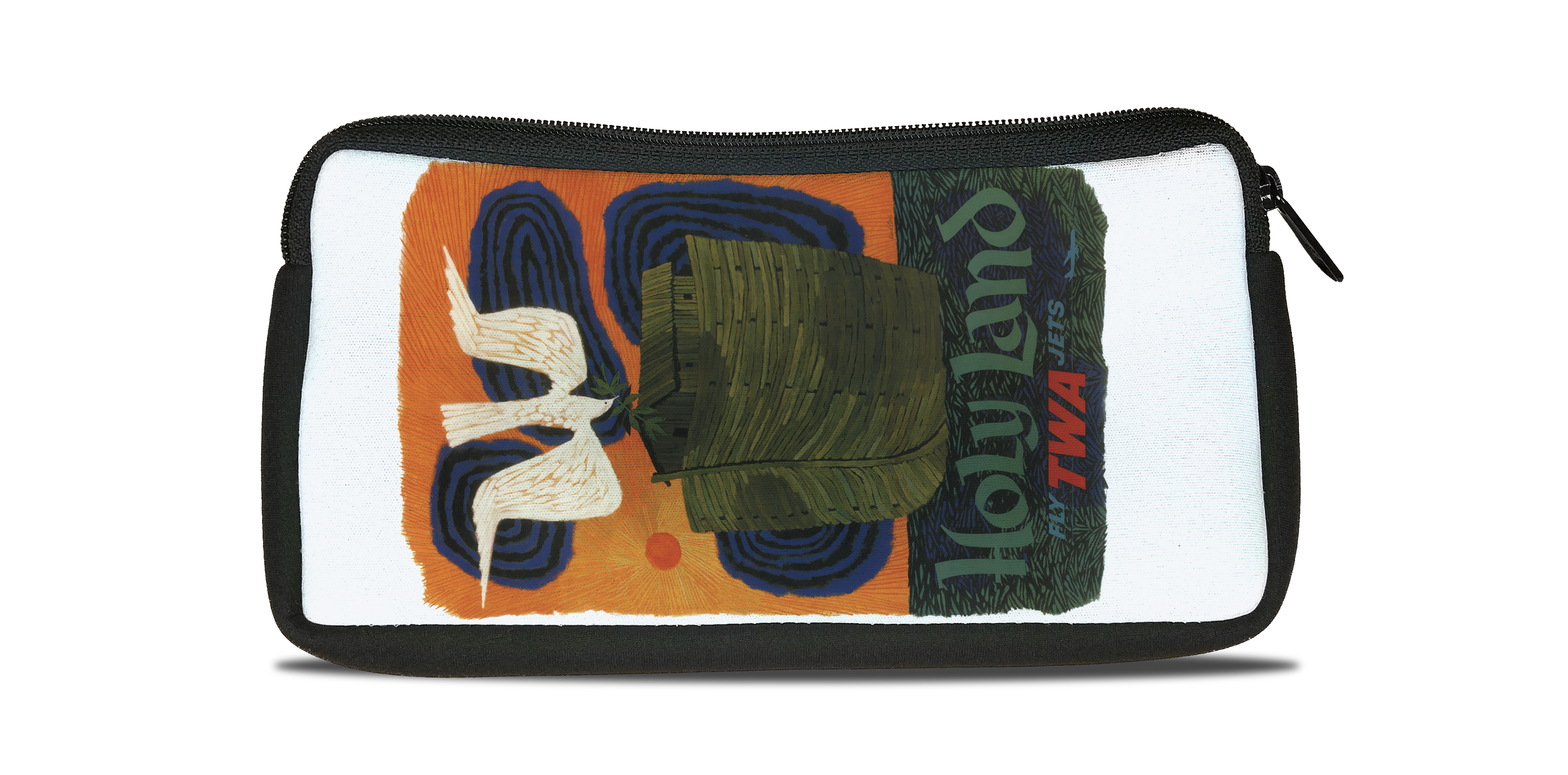 TWA Holy Land Travel Poster Bag Sticker Travel Pouch