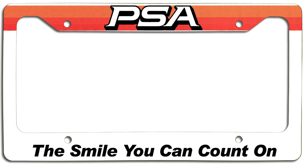 PSA - The Smile You Can Count On - License Plate Frame