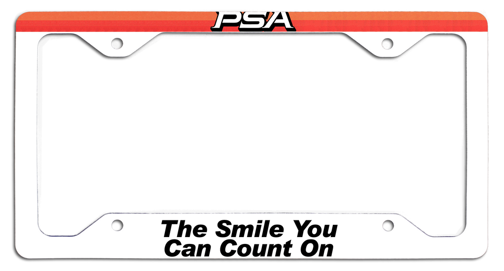 PSA - The Smile You Can Count On - License Plate Frame