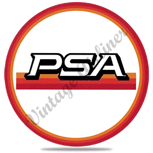 PSA Airlines Round Logo Round Sandstone Coaster