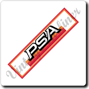 PSA Logo Bag Sticker Square Sandstone Coaster