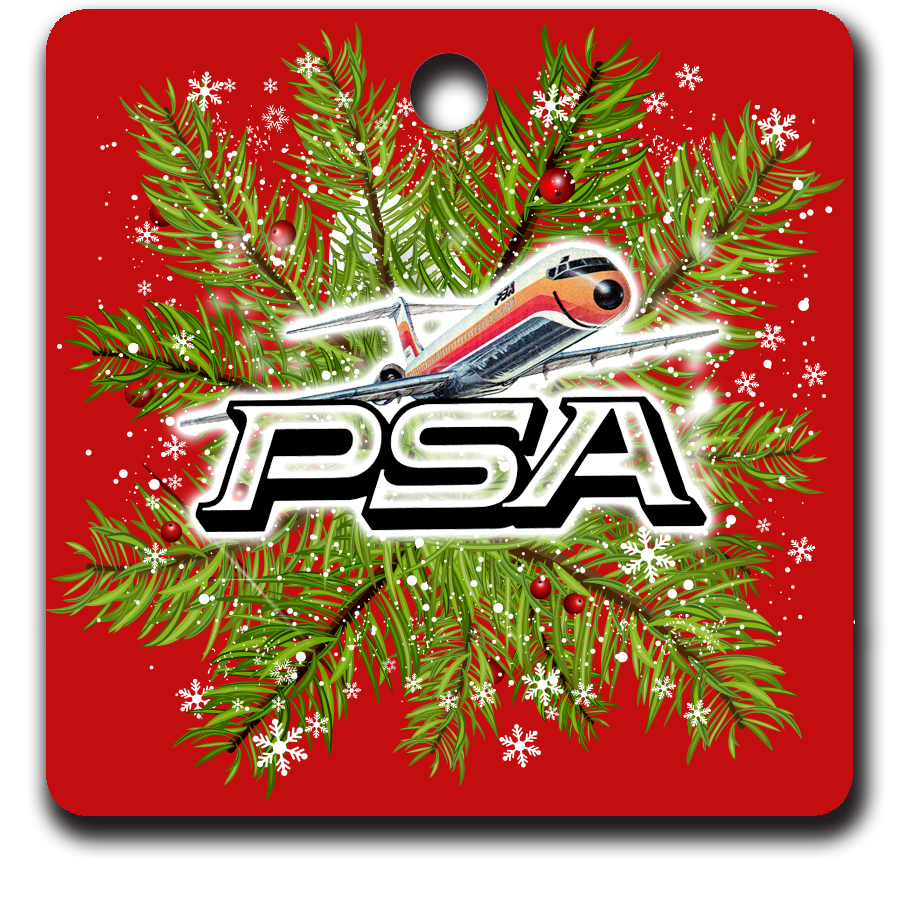 PSA DC-9 Sticker Logo Ornaments