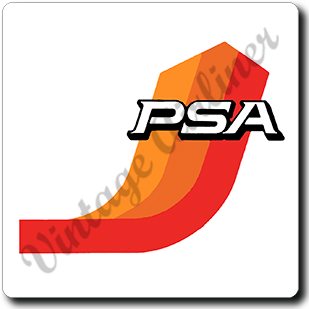 PSA 2 Color Logo Square Sandstone Coaster