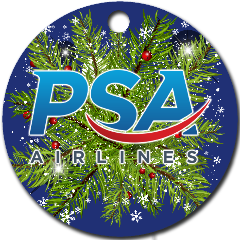 PSA Airlines Logo Ornaments