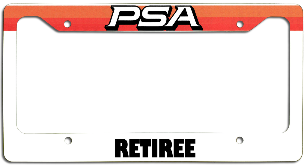 PSA Retiree - License Plate Frame