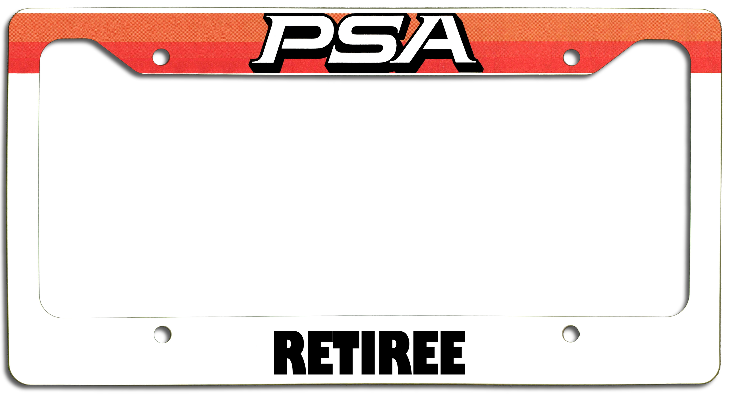 PSA Retiree - License Plate Frame