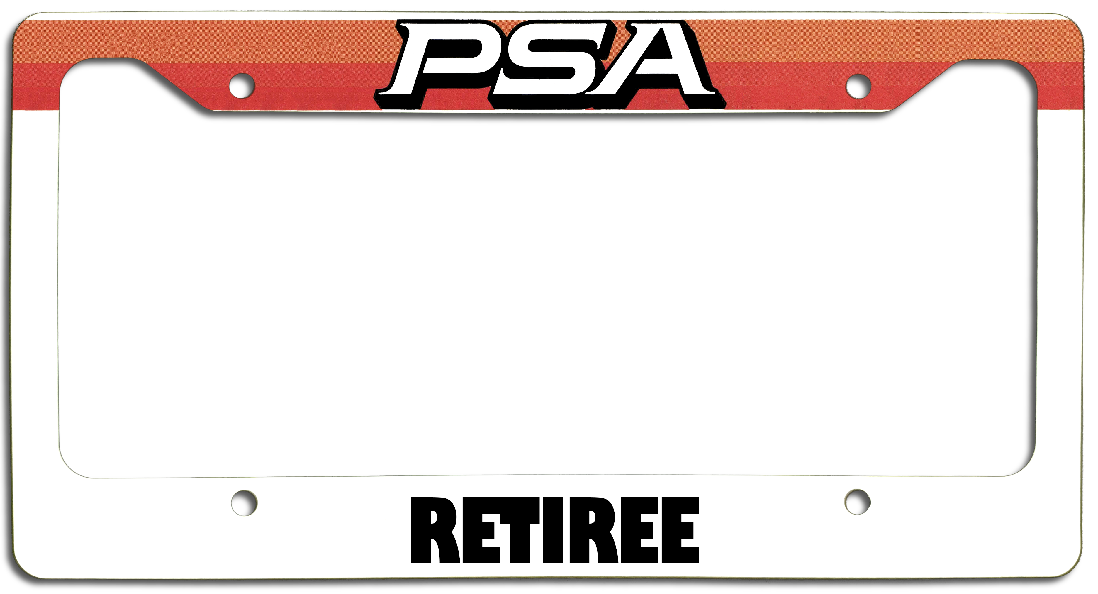 PSA Retiree - License Plate Frame