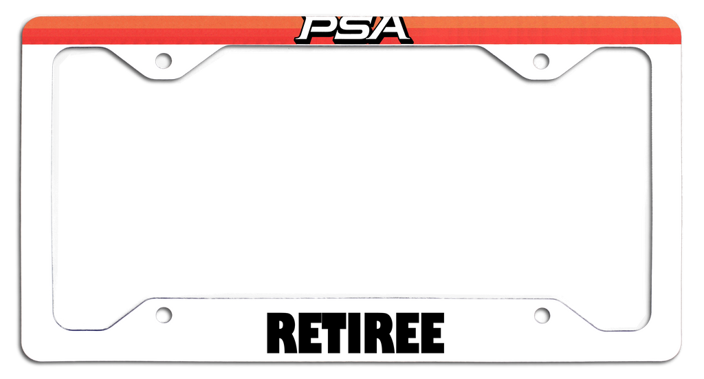 PSA Retiree - License Plate Frame