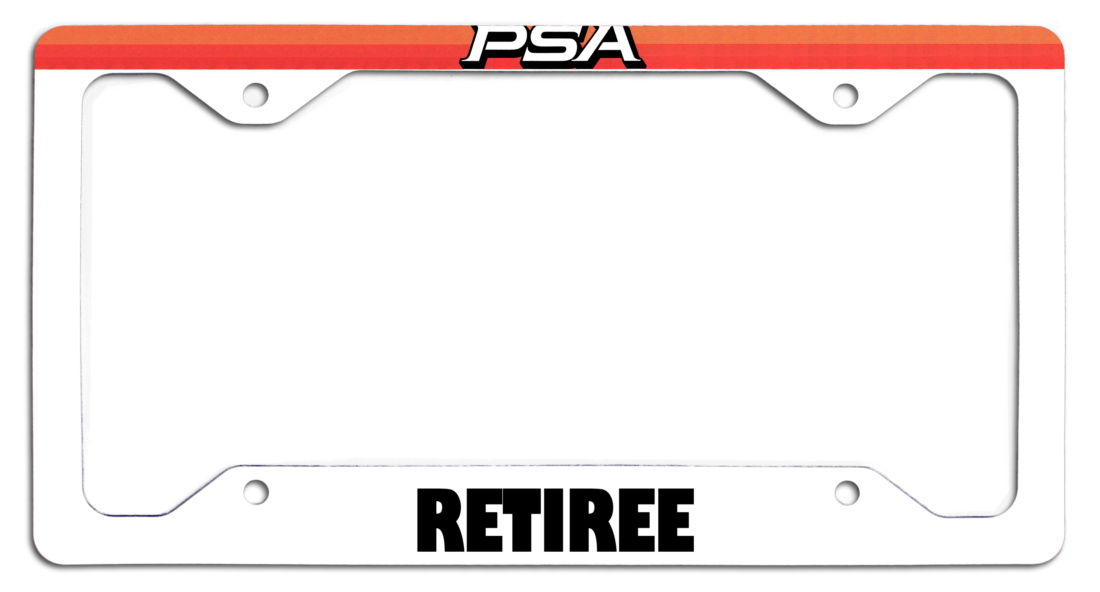 PSA Retiree - License Plate Frame