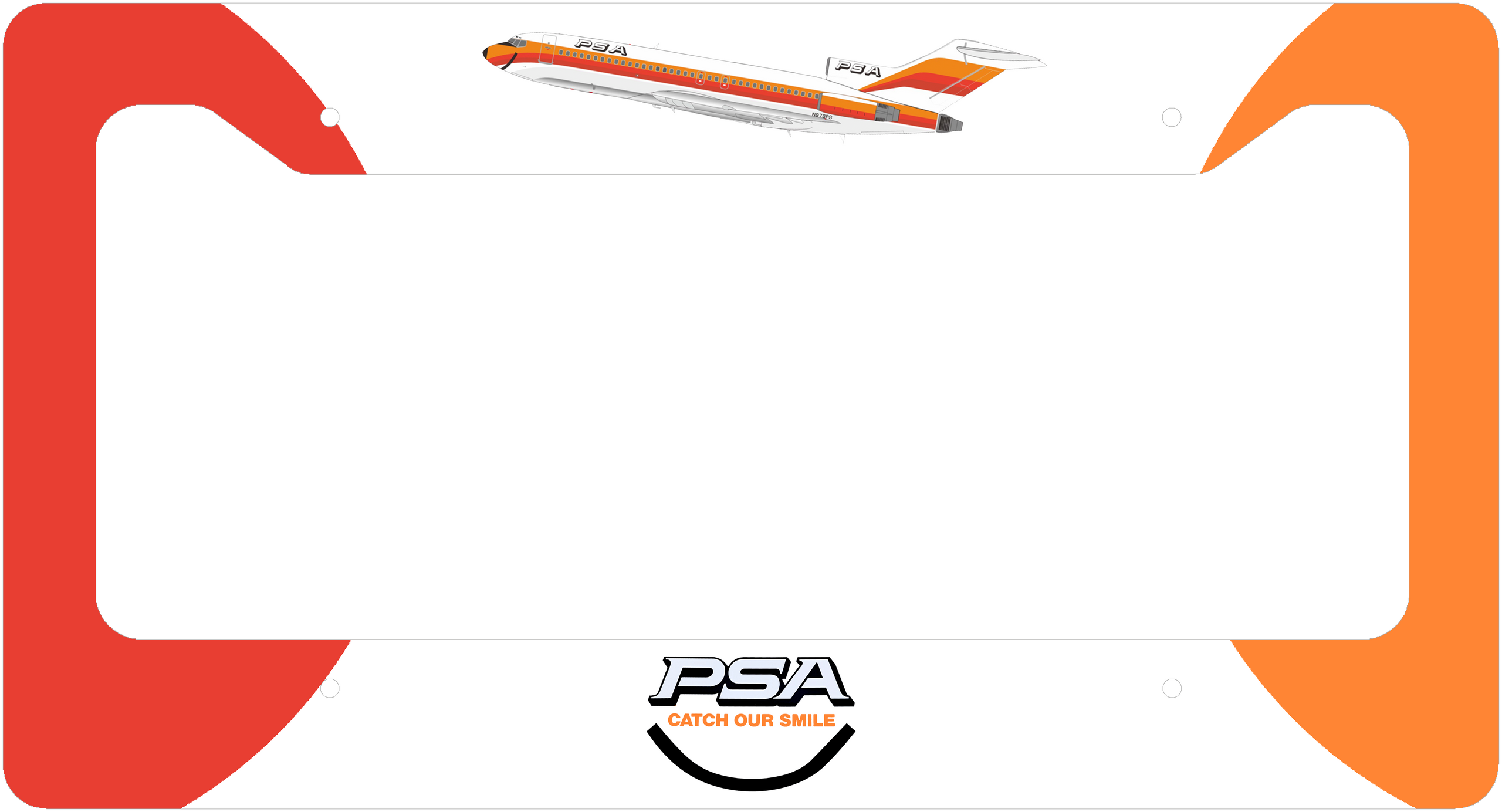 PSA Livery - Thick License Plate Frame