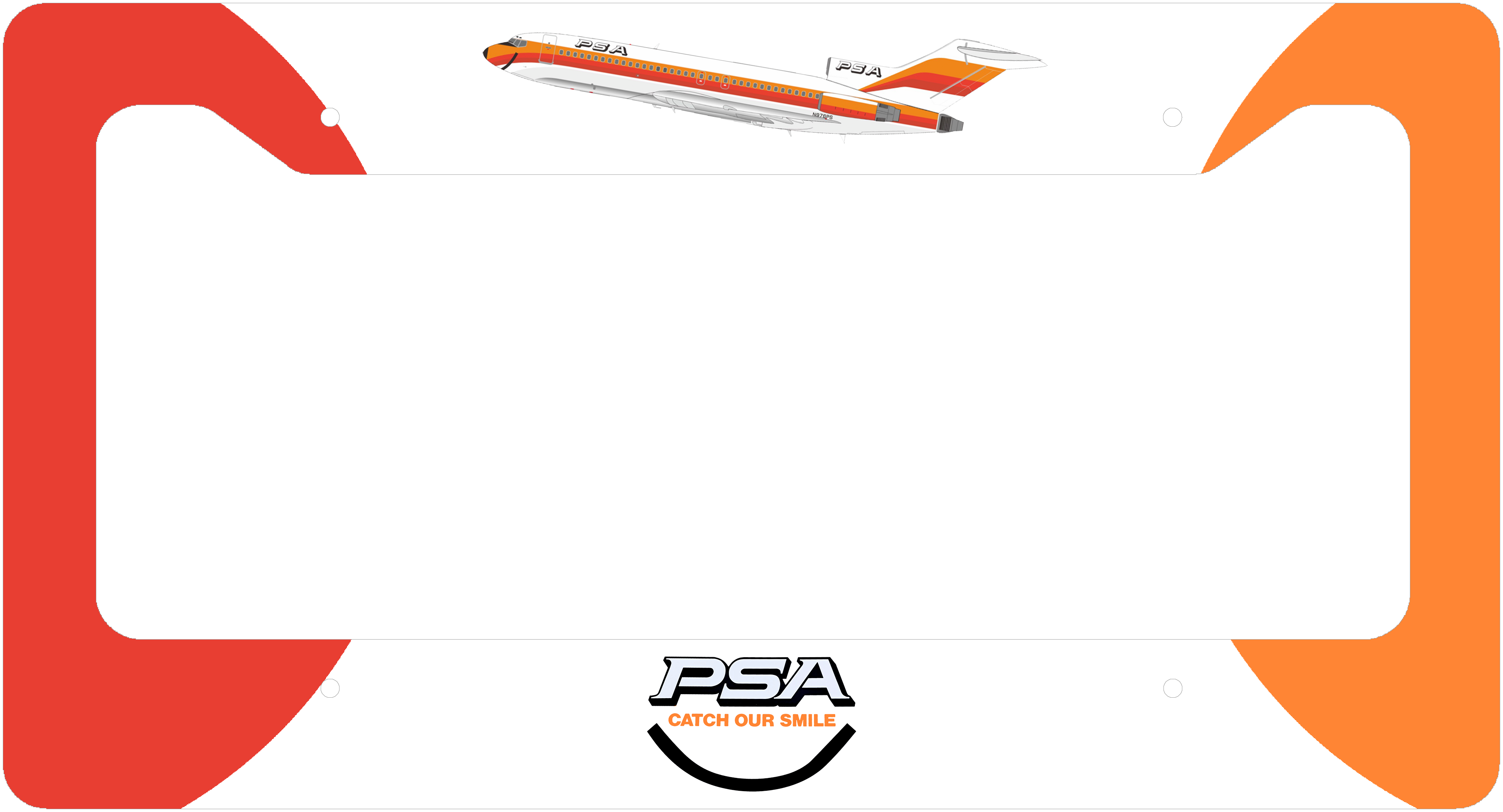 PSA Livery - Thick License Plate Frame